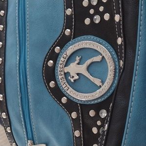ELVIS PRESLEY NEW CROSSBODY PURSE. METAL Replica-ELVIS SINGING . Magnetic form